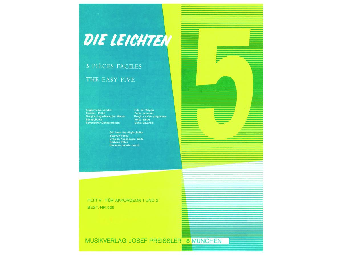 Die leichten 5 - Heft 9 - Akkordeon Centrum